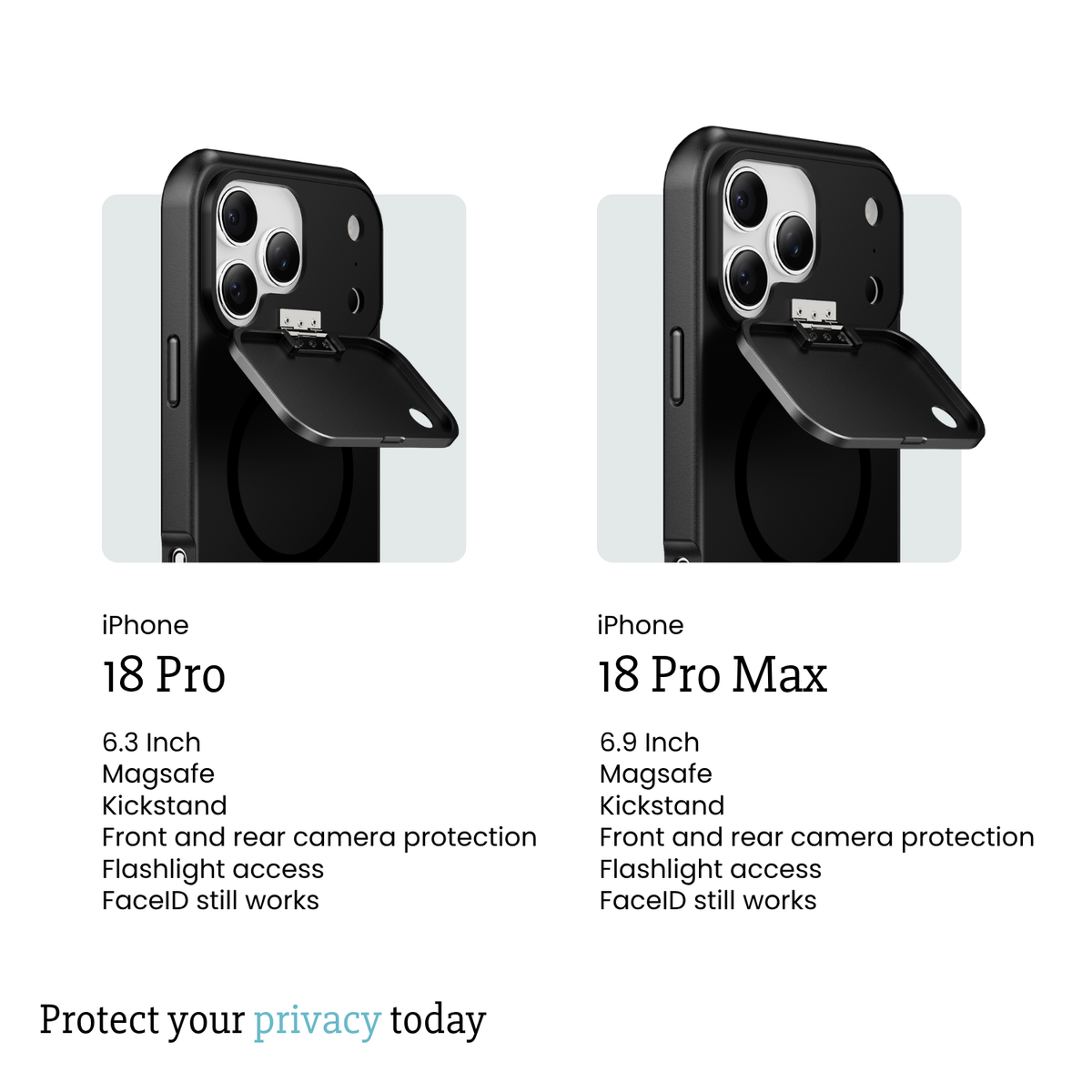 iPhone 18 Pro or 18 Pro Max Privacy Case | PRE-ORDER see message below