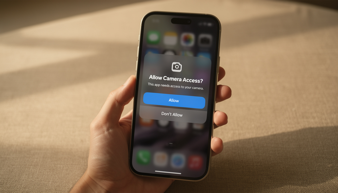 how to allow camera access on iphone