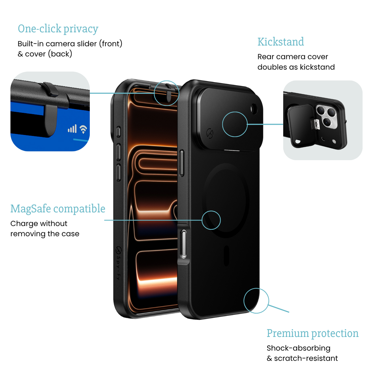 iPhone 18 Pro or 18 Pro Max Privacy Case | PRE-ORDER see message below